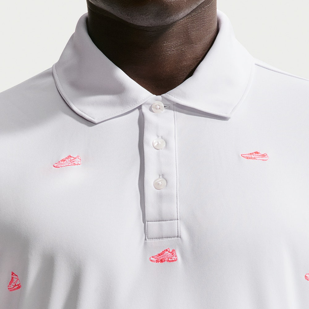 Nike Golf Shirt - NK DF Par 5 Embroidered Polo - White SU26