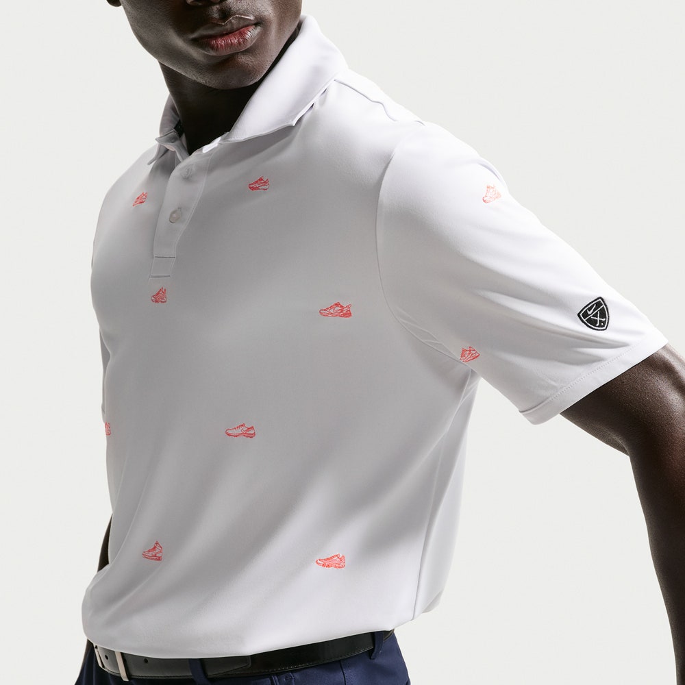 Nike Golf Shirt - NK DF Par 5 Embroidered Polo - White SU26