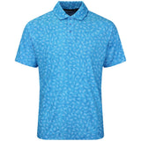 Nike Golf Shirt - NK DF Par 5 Grass Print Polo - Aurora Blue FA26