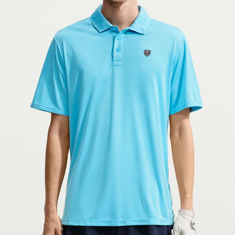 Nike Golf Shirt - NK DF Par 5 Heather Polo - Baltic Blue FA26