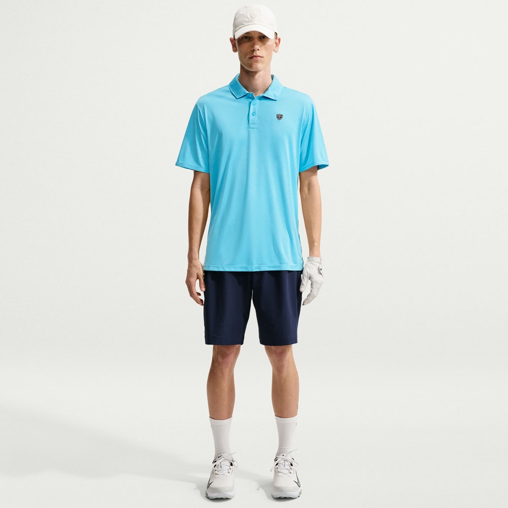 Nike Golf Shirt - NK DF Par 5 Heather Polo - Baltic Blue FA26