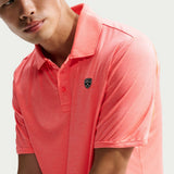 Nike Golf Shirt - NK DF Par 5 Heather Polo - Hot Lava SU26