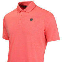 Nike Golf Shirt - NK DF Par 5 Heather Polo - Hot Lava SU26