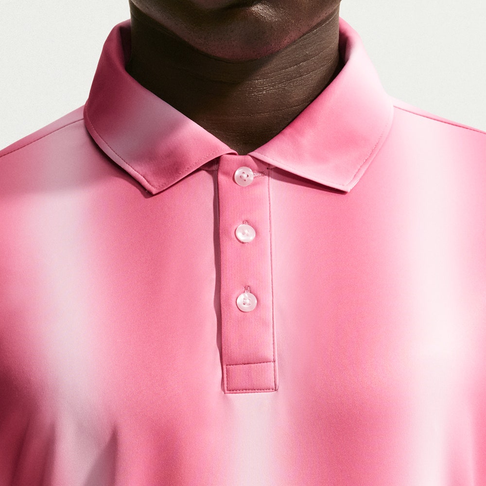 Nike Golf Shirt - NK DF Par 5 Ombre Polo - Pearl Pink SU26