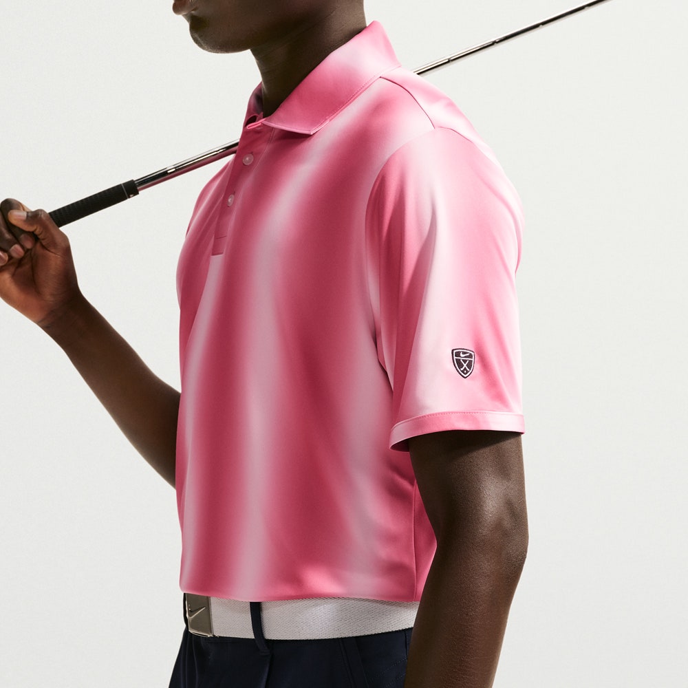 Nike Golf Shirt - NK DF Par 5 Ombre Polo - Pearl Pink SU26