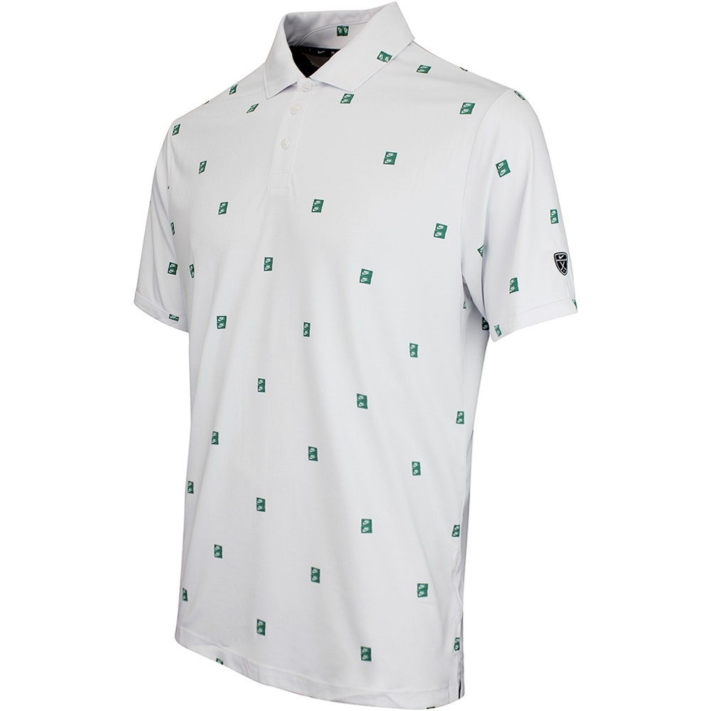 Nike Golf Shirt - NK DF Par 5 Seve Stack Polo - White - Malachite SP26