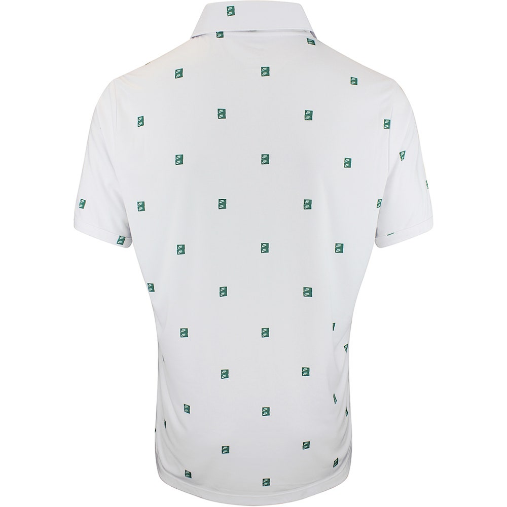 Nike Golf Shirt - NK DF Par 5 Seve Stack Polo - White - Malachite SP26