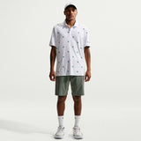 Nike Golf Shirt - NK DF Par 5 Seve Stack Polo - White - Malachite SP26