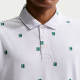 Nike Golf Shirt - NK DF Par 5 Seve Stack Polo - White - Malachite SP26