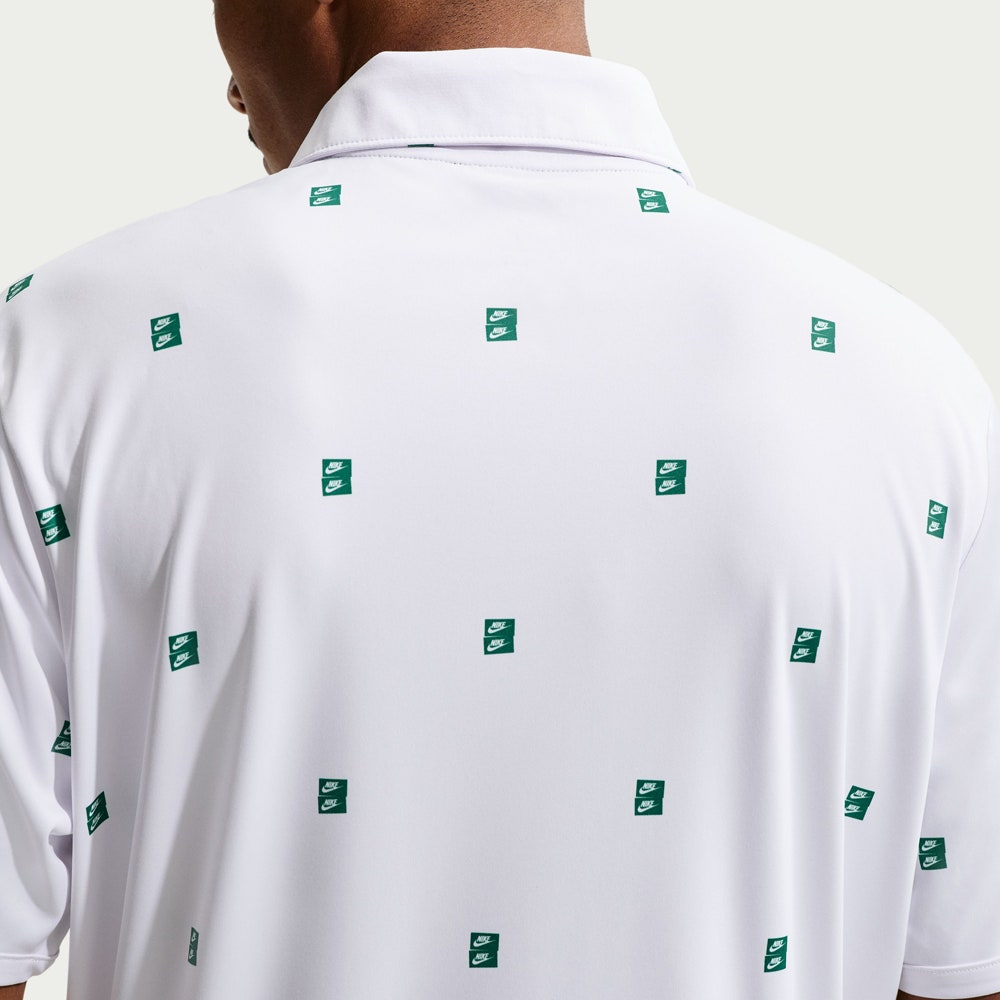 Nike Golf Shirt - NK DF Par 5 Seve Stack Polo - White - Malachite SP26