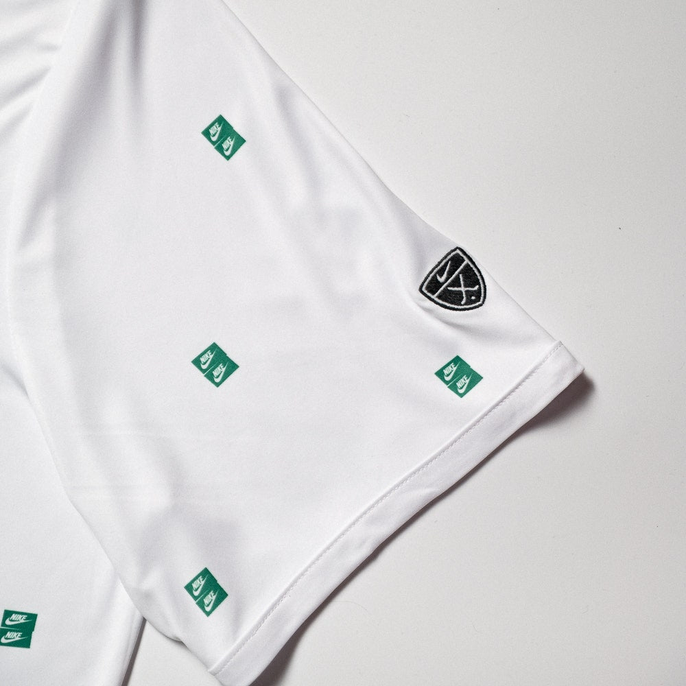 Nike Golf Shirt - NK DF Par 5 Seve Stack Polo - White - Malachite SP26