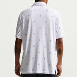 Nike Golf Shirt - NK DF Par 5 Seve Stack Polo - White - Work Blue SU26