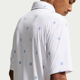 Nike Golf Shirt - NK DF Par 5 Seve Stack Polo - White - Work Blue SU26