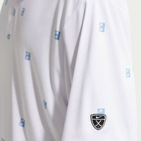 Nike Golf Shirt - NK DF Par 5 Seve Stack Polo - White - Work Blue SU26