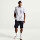 Nike Golf Shirt - NK DF Par 5 Seve Stack Polo - White - Work Blue SU26