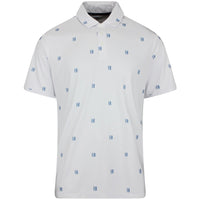 Nike Golf Shirt - NK DF Par 5 Seve Stack Polo - White - Work Blue SU26