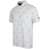 Nike Golf Shirt - NK DF Par 5 Seve Stack Polo - White - Work Blue SU26