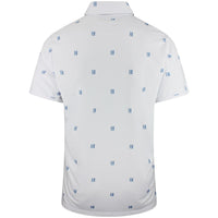 Nike Golf Shirt - NK DF Par 5 Seve Stack Polo - White - Work Blue SU26