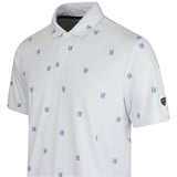 Nike Golf Shirt - NK DF Par 5 Seve Stack Polo - White - Work Blue SU26