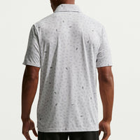 Nike Golf Shirt - NK DF Par 5 Shoe Print Polo - Photon Dust SU26