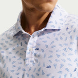 Nike Golf Shirt - NK DF Par 5 Shoe Print Polo - White SP26
