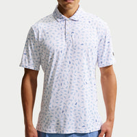 Nike Golf Shirt - NK DF Par 5 Shoe Print Polo - White SP26