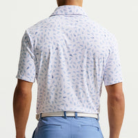 Nike Golf Shirt - NK DF Par 5 Shoe Print Polo - White SP26