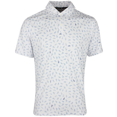 Nike Golf Shirt - NK DF Par 5 Shoe Print Polo - White SP26