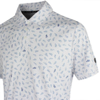 Nike Golf Shirt - NK DF Par 5 Shoe Print Polo - White SP26