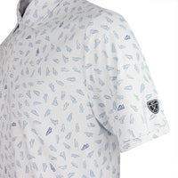 Nike Golf Shirt - NK DF Par 5 Shoe Print Polo - White SP26