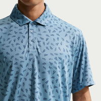 Nike Golf Shirt - NK DF Par 5 Shoe Print Polo - Work Blue SP26