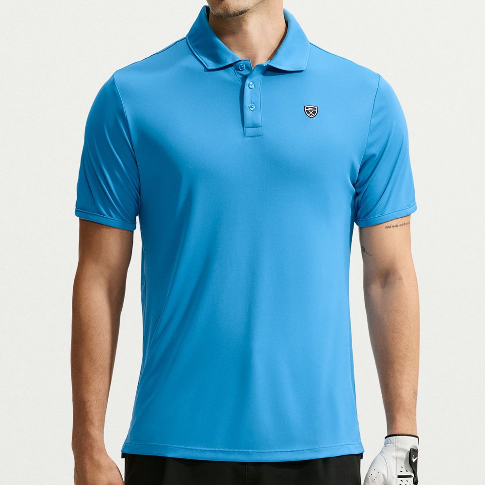 Nike Golf Shirt - NK DF Par 5 Solid Polo - Aurora Blue FA26