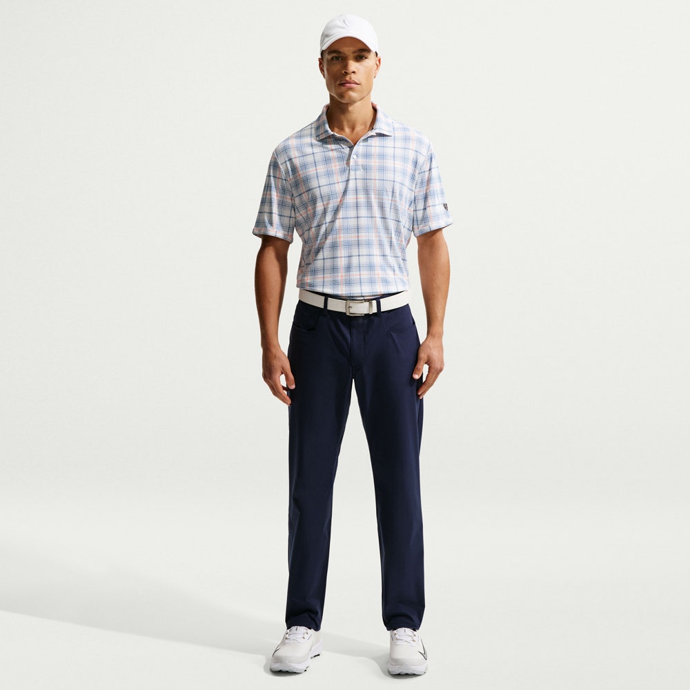 Nike Golf Shirt - NK DF Par 5 Tartan Polo - Sail SP26
