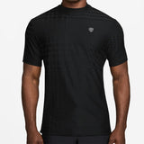 Nike Golf Shirt - NK DF Tartan Mock Neck - Black SP26