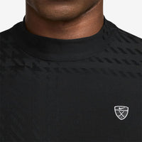 Nike Golf Shirt - NK DF Tartan Mock Neck - Black SP26