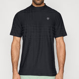 Nike Golf Shirt - NK DF Tartan Mock Neck - Black SP26