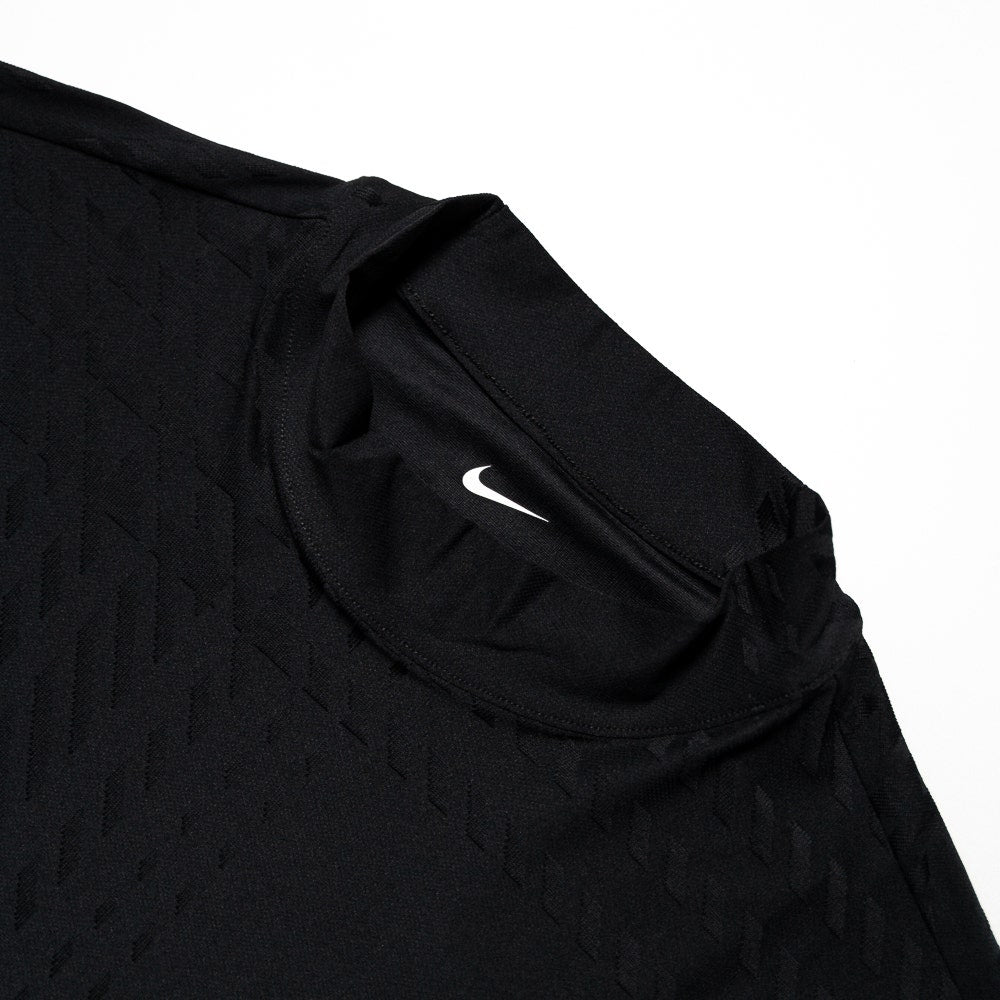Nike Golf Shirt - NK DF Tartan Mock Neck - Black SP26