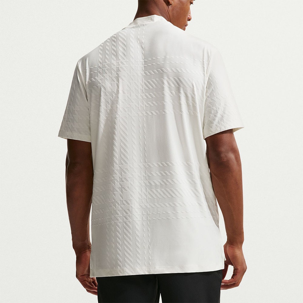 Nike Golf Shirt - NK DF Tartan Mock Neck - Sail SP26