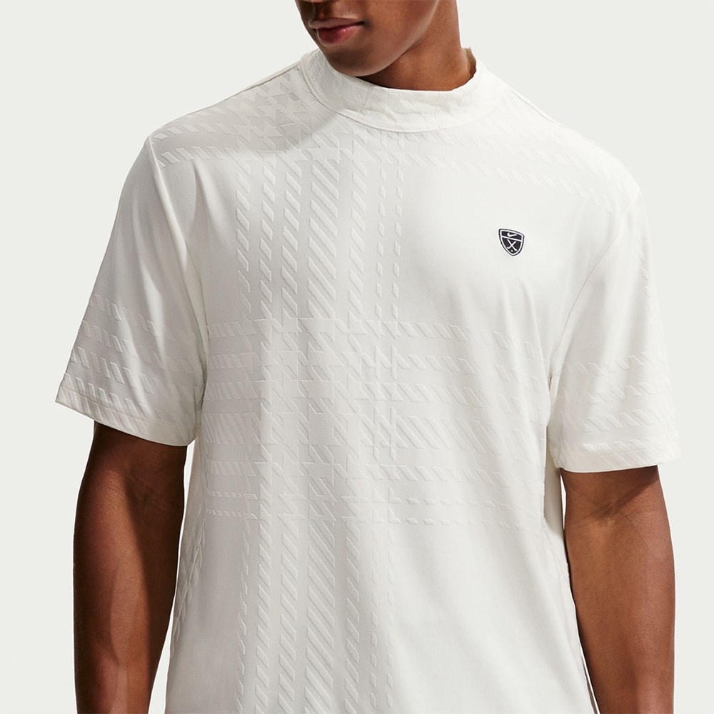 Nike Golf Shirt - NK DF Tartan Mock Neck - Sail SP26
