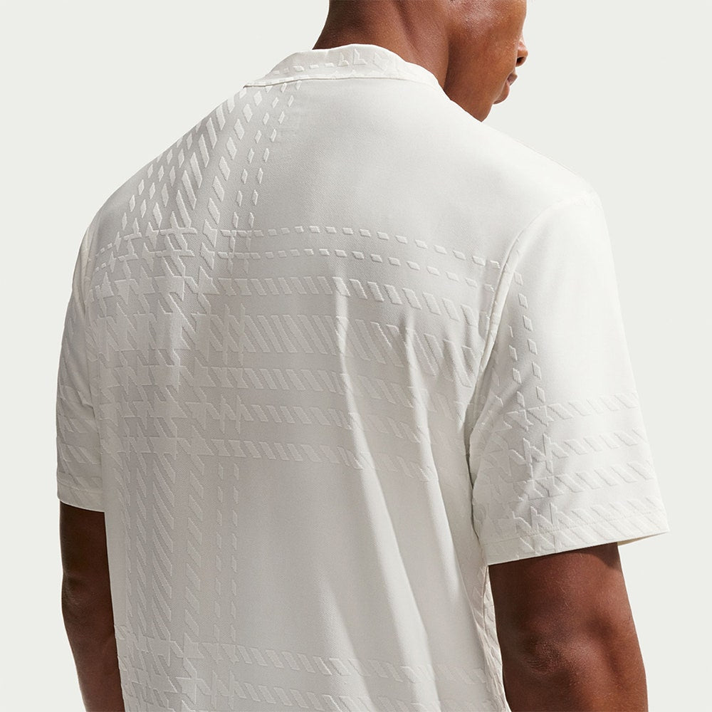 Nike Golf Shirt - NK DF Tartan Mock Neck - Sail SP26