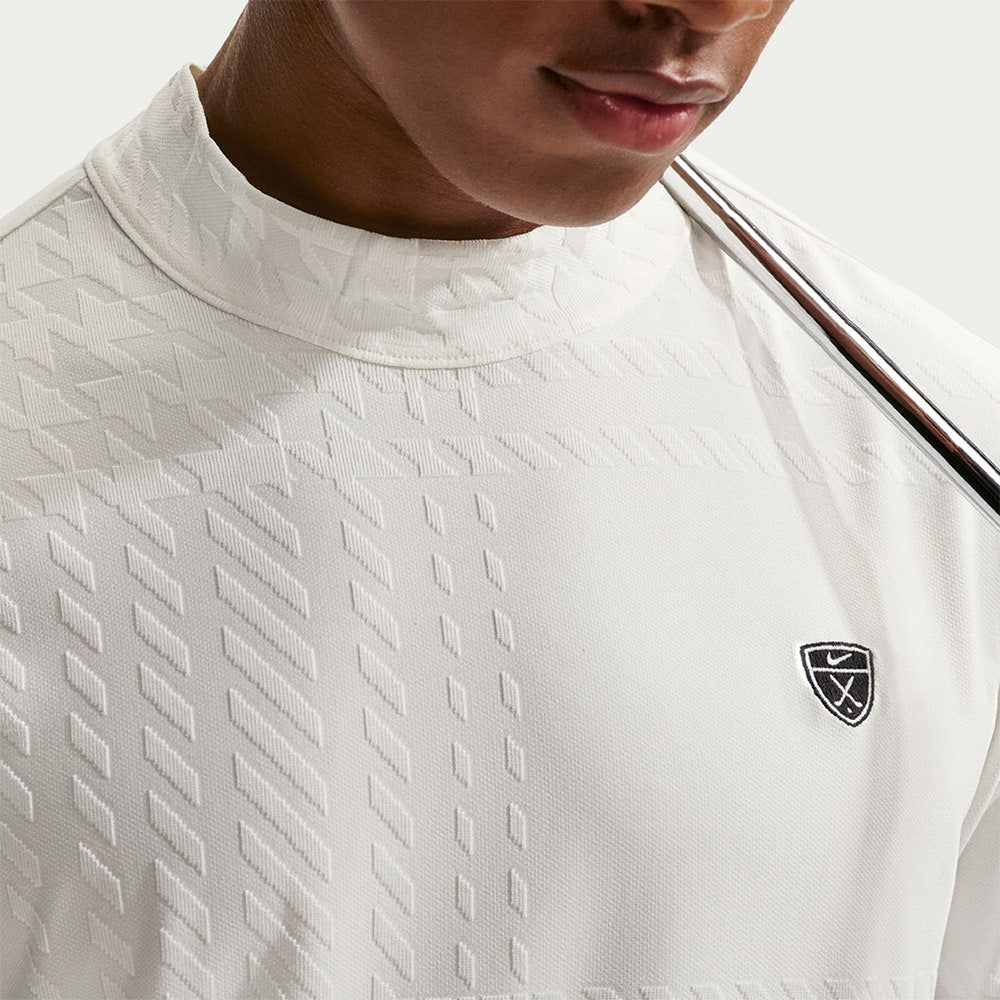 Nike Golf Shirt - NK DF Tartan Mock Neck - Sail SP26