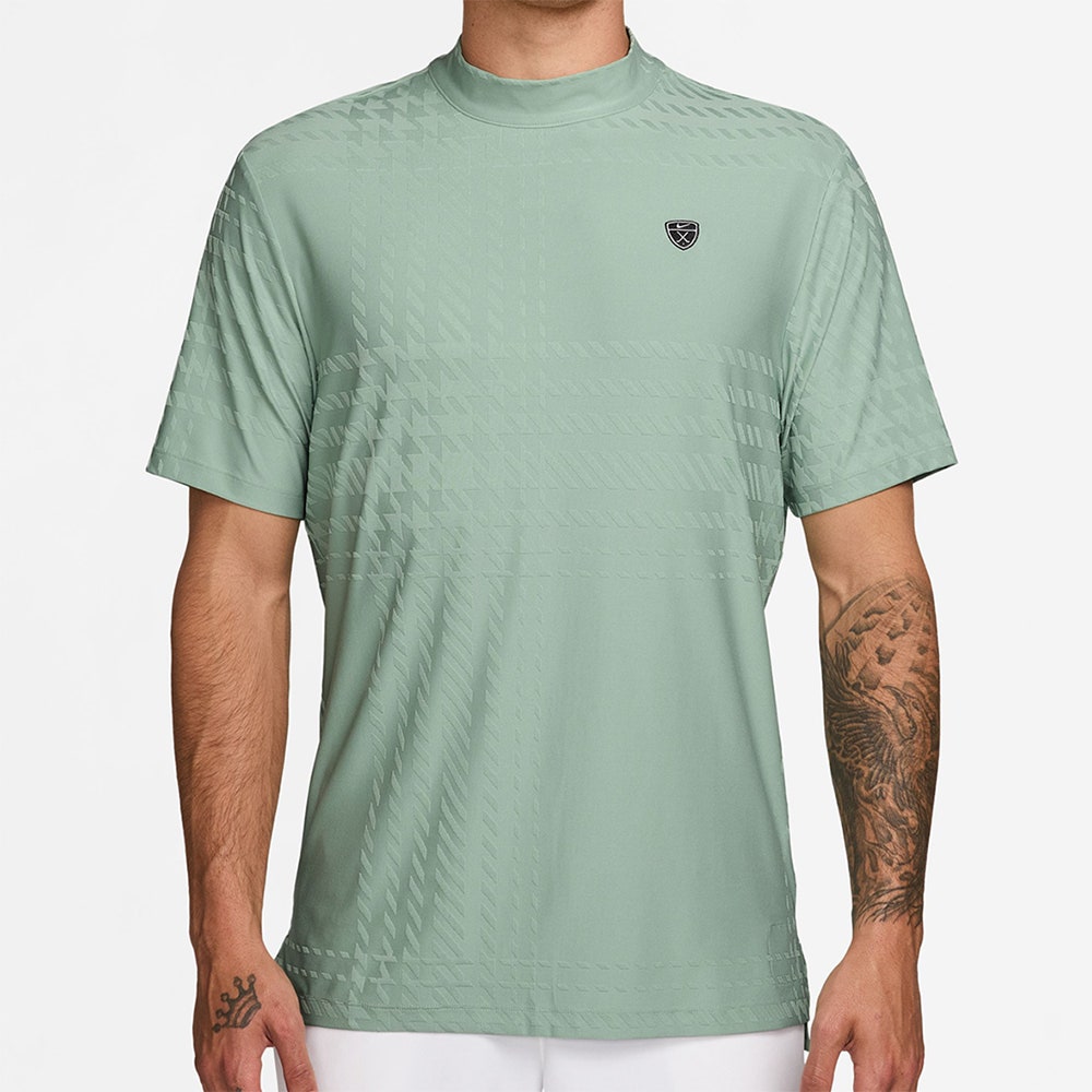 Nike Golf Shirt - NK DF Tartan Mock Neck - Steam SP26
