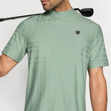Nike Golf Shirt - NK DF Tartan Mock Neck - Steam SP26
