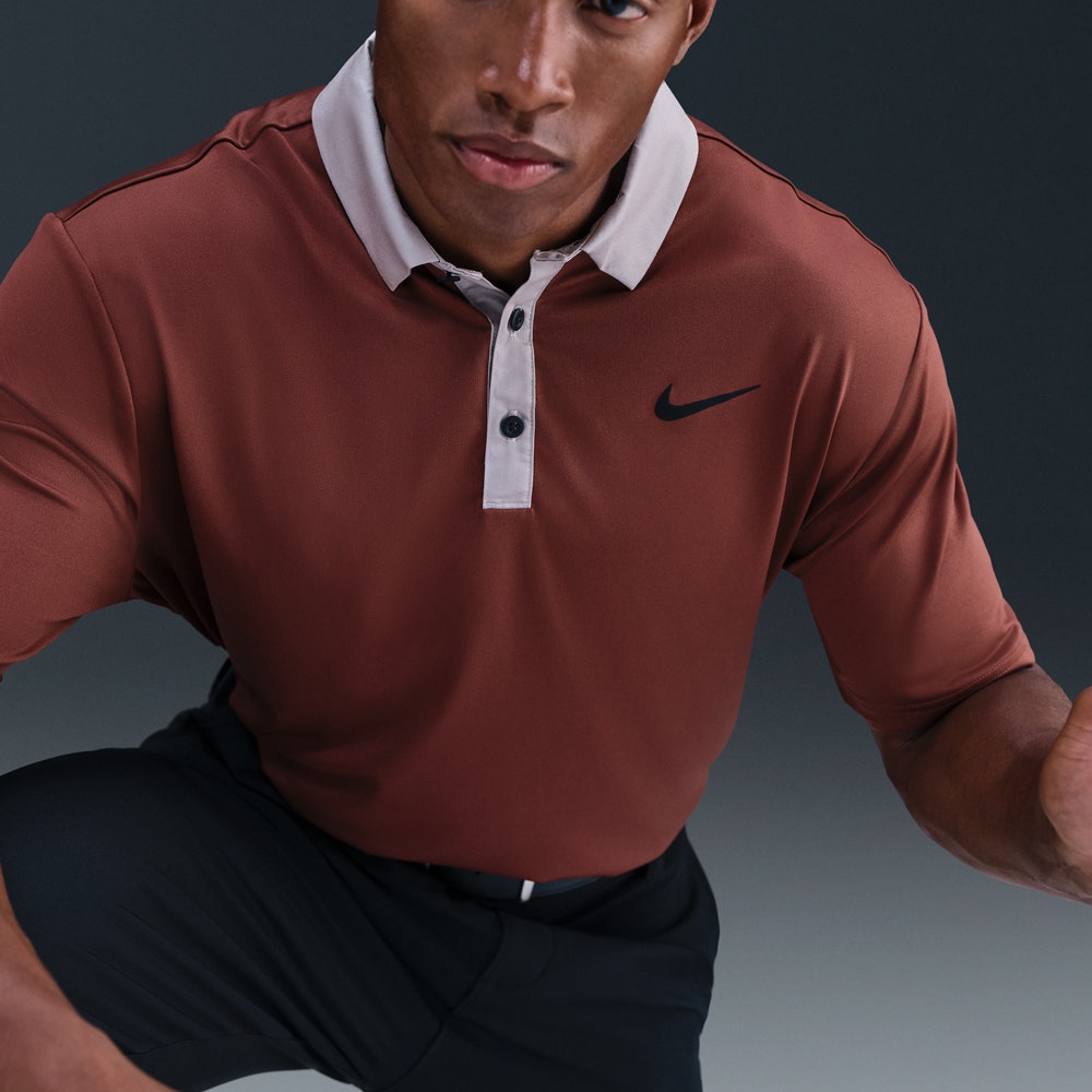 Nike Golf Shirt - NK DF Tour Contrast Polo - Dark Pony HO25