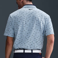 Nike Golf Shirt - NK DF Tour Micro Print - Lt Armory Blue SU25