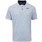 Nike Golf Shirt - NK DF Tour Micro Print - Lt Armory Blue SU25