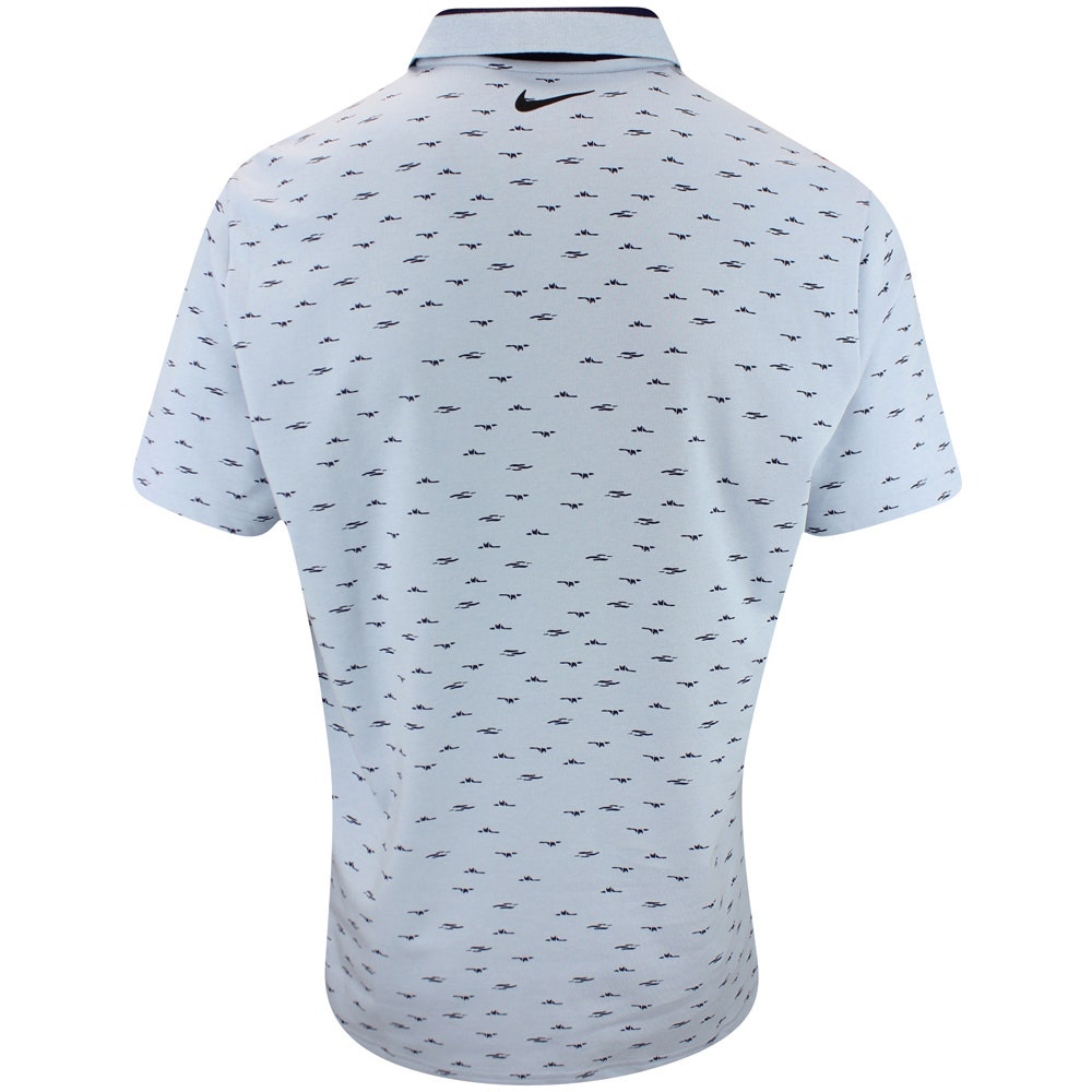 Nike Golf Shirt - NK DF Tour Micro Print - Lt Armory Blue SU25