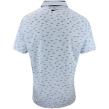 Nike Golf Shirt - NK DF Tour Micro Print - Lt Armory Blue SU25