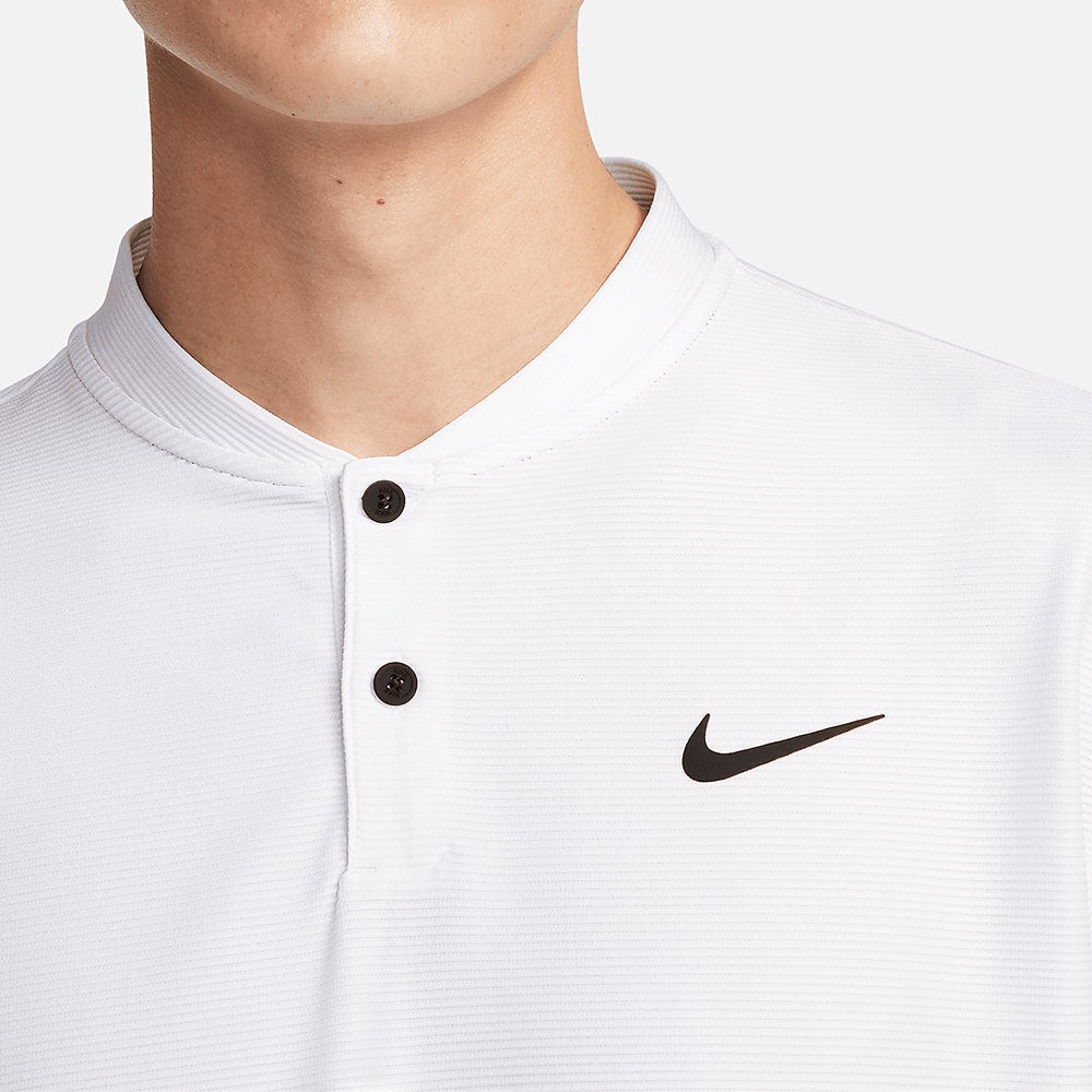 Nike Golf Shirt - NK DF Tour Texture Blade Polo - White SP24