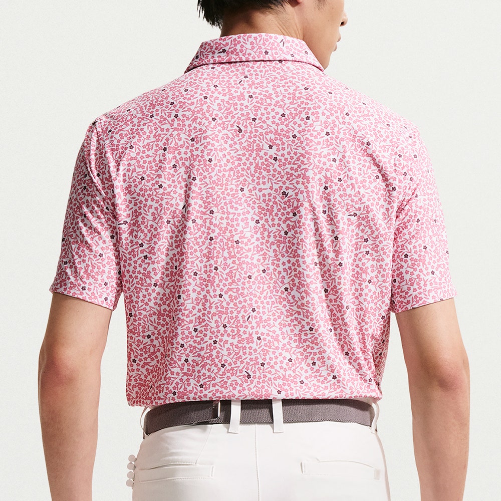 Nike Golf Shirt - NK DF TP Floral Polo - Peony SU26